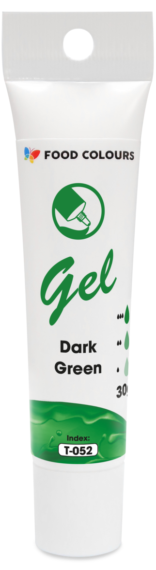 Tumši zaļa želejveida krāsviela tūbiņā 30g